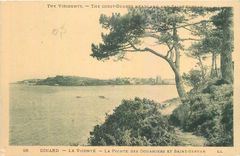 CPA Dinard Le Vicomte La Pointe des Douaniers et Saint Servan 