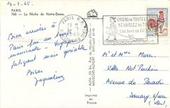 CPM Paris La fleche de Notre Dame 