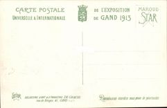Exposition Universelle de Gand-Ghent-Belgique-Belgium 1913- La Section Anglaise et l'Avenue des Nations -CPA