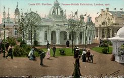 Franco-British Exhibition-London-England-Angleterre-1908- Louis XV Pavilion-CPA