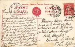 Franco-British Exhibition-London-England-Angleterre-1908- Franco-British Pavilion-CPA