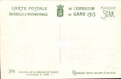 Exposition Universelle de Gand-Ghent -Belgique-Belgium-1913- Le avillon de la Ville de Bruxelles- CPA