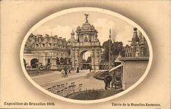 Exposition de Bruxelles-Brussels-Belgique-Belgium-1910- Entree de la Bruxelles Kermesse -CPA