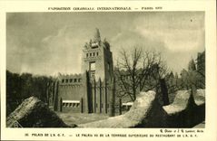 Exposition Coloniale International- Paris-1931- Palais De L'A O F:- Le Palais Vu De La Terrasse Du Restaurant -CPA