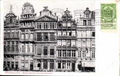 Exposition Universelle Bruxelles-Brussels-Belgique-Belgium- 1910-Hand Stamp- Maisons des Corporations -CPA