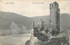 CPA Der Rhein Ruine Ehrenfels 