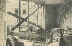 CPA Nancy Bombardement Interieur de la Maison Hantion Terlin Militaria