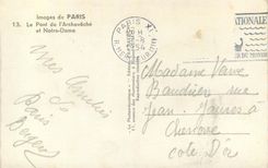 CPM Images de Paris Le Pont de l'Archeveche et Notre Dame 
