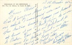 CPM Versailles et ses Mervailles Parc du Chateau Le bassin de Ceres 