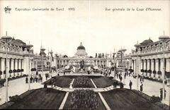 Exposition Universelle de Gand-Ghent-Begique-Belgium-1913- Vue Generale de la Cour d'Honneur- CPA