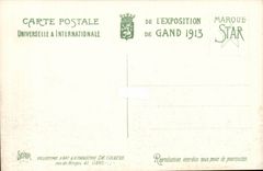 Exposition Universelle de Gand-Ghent-Begique-Belgium-1913- Vue Generale de la Cour d'Honneur- CPA