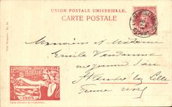 Exposition Universelle de Liege-Belgique-Belgium-1905- Le Pont sur l'Ourthe- CPA