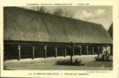 Exposition Coloniale Internationale-Paris-France-1931- Le Jardin Du Congo Belge -Pavillion des Transports-CPA