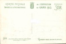 Exposition Universelle de Gand-Ghent-Belgique-Belgium-1913- La Cour d'Honneur- La Section Anglaise-CPA