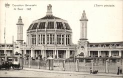 Exposition Universelle de Gand-Ghent-Belgique-Belgium-1913- L'Entree principale- CPA