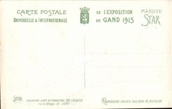 Exposition Universelle de Gand-Ghent-Belgique-Belgium-1913- L'Entree principale- CPA