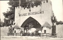 Exposition Universelle de Gand-Ghent-Belgique-Belgium-1913 -Le Village Senegalais CPA