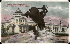 Exposition Universelle de Gand-Ghent-Belgique-Belgium-1913 - Groupe du Cheval Bayard et Section Anglaise- CPA