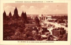 Exposition Coloniale Internationale-Paris-France-1931-- Un Aspect de la Grande Avenue Des Colonies Francaises- CPA