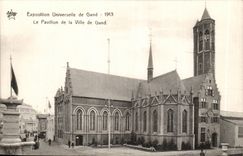 Exposition Universelle de Gand -Ghent-Belgique-Belgium-1913- Le Pavillion de la Ville de Gand-CPA