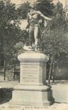 CPA Granville Statue de Pieville Le Pelley 