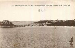 CPA Trebeurden C du N Panorama de la Plage du Tresmeur et du Castel 