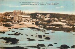 CPA Tregastel Plage C du N Un coin de la Plage 
