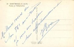 CPA Saint Brieuc C du N Postes et Telegraphes 
