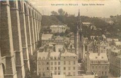 CPA Vue generale de Morlaix Eglise Sainte Metaine 