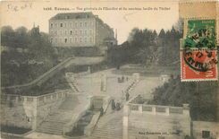 CPA Rennes Vue generale de l'Escalier et du nouveau Jardin du Thabor 