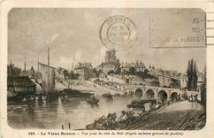 CPA Le Vieux Rennes Vue prise du cote du mail 