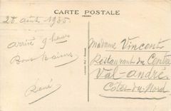 CPA Le Vieux Rennes Vue prise du cote du mail 