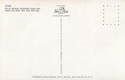 CPA RCA Building Rockefeller Center and Radio City Music Hall New York City 