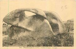 CPA Ploumanach C du N Rochers etranges Le Lapin 