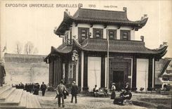 Exposition Univerelle Bruxelles-Brussels-Belgique-Belgium-1910-Indo-Chine-CPA