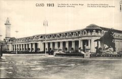 Exposition Universelle Gand-Ghent-Belgique-Belgium- Les Halles de la Section Belge-CPA