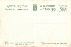 Fair Universalcgent-cgent-cbelgien-belgien--1913 - Haupthof es Abschnitt Franzosin-CPA