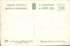 Fair Universalitat der eingefuhrten Ghent-Ghent-Belgium-Belgium-1913-The Haube-Energie Hauptstation-CPA