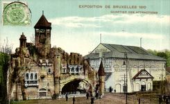 Fair UniversalBrussels-Brussels-Belgium-Belgium-1910-District der Anziehungskrafte-CPA