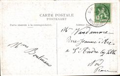 Fair Universalitat Eingangs des Gent-Gent-Belgien-Belgien der Stadt von Paris und von Candelabre Denkmal-CPA