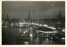 CPM Hamburg am Abend Jungfernstieg 