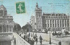 CPA Paris Le Pont au Change et la Conciergerie 