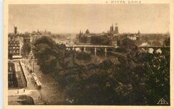 CPA Notre Dame Vues de Paris Panorama l'Ile de la Cite 