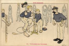 Nos Marins-Fantaisie-Humour-Bateau- Tribordais au Gymnase-CPA Gervese