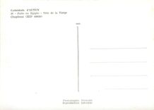 CPM Cathedrale d'Autun Fuite en Egypte Tete de la vierge chapiteau (XIIe s)