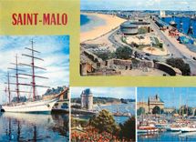 CPM Couleurs et Lumiere de France Saint Malo (Ille et Vilaine) La Plage le Casino et le quai Duguay 
