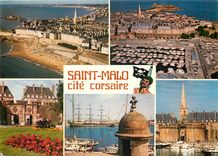 CPM Couleurs de Bretagne la Cote d'Emeraude St Malo cite Corsaire ses remparts