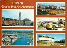 CPM Lorient (Morbihan) Grand port de l'Atlantique Place Alsace Lorraine le port de guerre