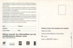 CPM Desire recevoir les informations sur les manifestations Amiens 2000