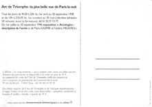 CPM Arc de Triomphe La plus belle vue de paris la nuit